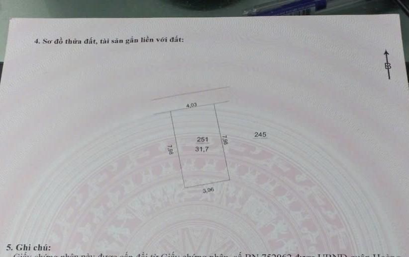 Bán nhà Đông Thiên - diện tích 31.7m2 4 tầng - gần ô tô - giá 6,6 tỷ
