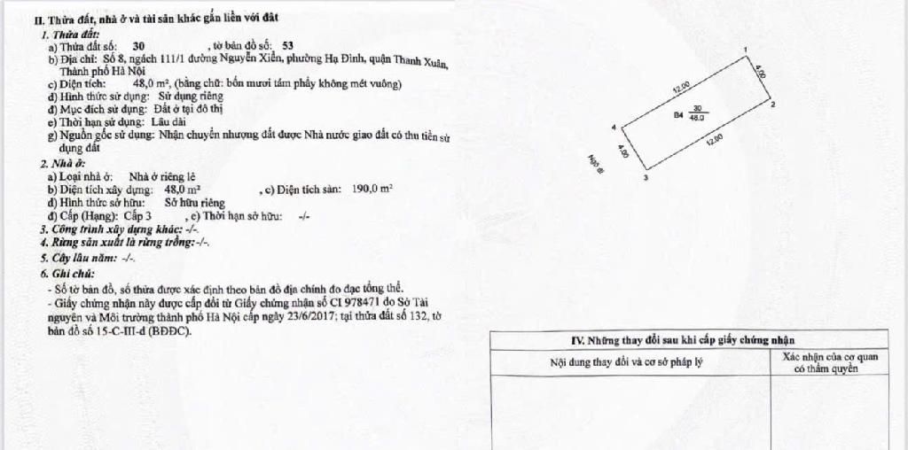 Bán nhà Nguyễn Xiển - diện tích 48m2 6 tầng - Ô tô tránh - giá 23,5 tỷ
