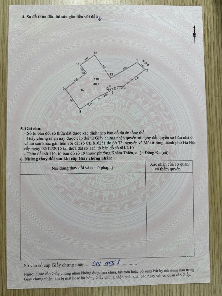 Bán nhà Hồ Bãi Cát - diện tích 40m2 4 tầng - Nhà trung tâm Quận Đống Đa, vài bước ra phố Khâm Thiên - giá 5,8 tỷ