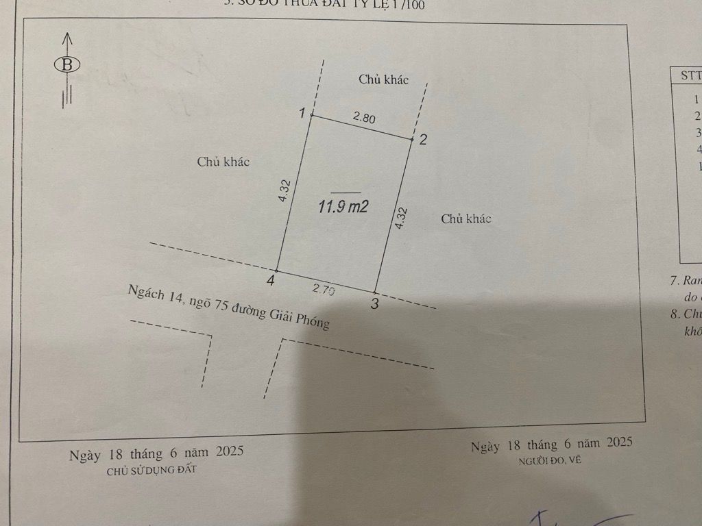 Bán nhà Giải Phóng - diện tích 12m2 5 tầng - Ngõ nông, gần ô tô - giá 2,7 tỷ