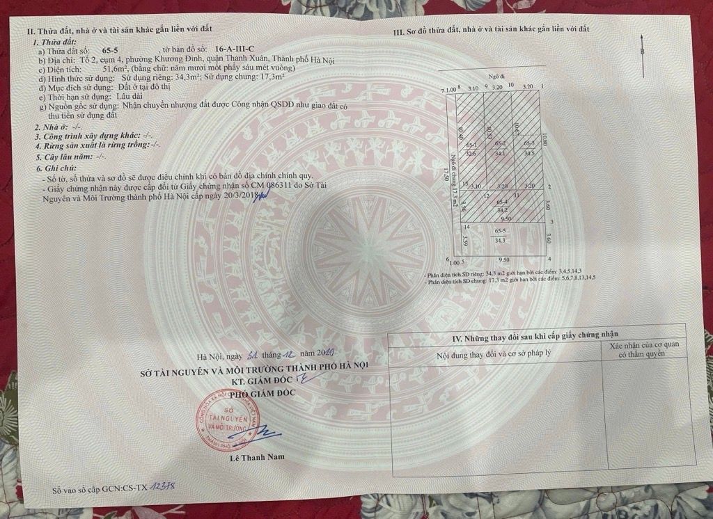 Bán nhà Khương Hạ - diện tích 34.4m2 5 tầng - Ô tô đỗ cổng - giá 9,8 tỷ