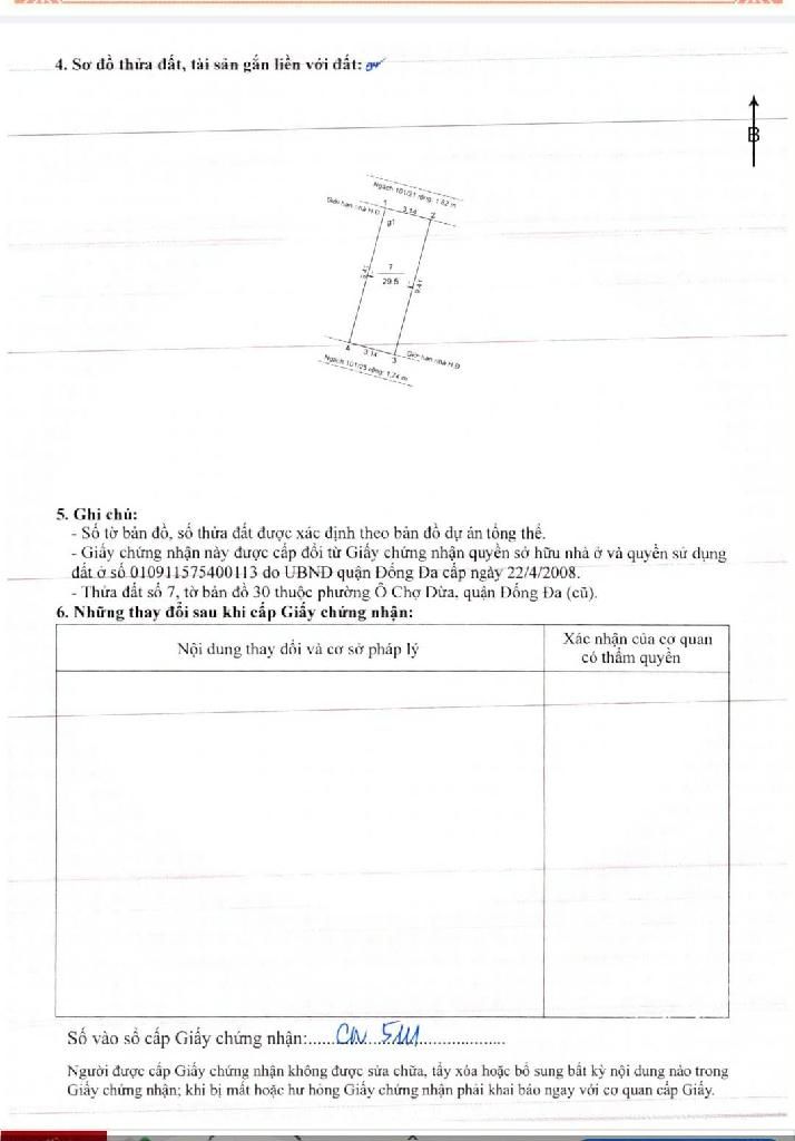 Bán nhà Hào nam - diện tích 29,5m2 5 tầng - 2 mặt ngõ thoáng - giá 9,4 tỷ