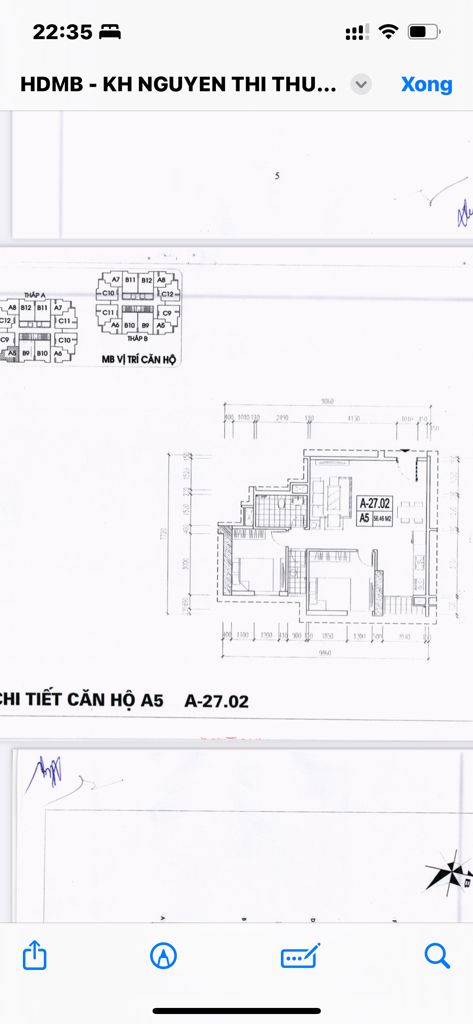 Bán nhà Ngọc Hồi - diện tích 56,5m2 27 tầng - Căn hộ cao cấp tại chung cư Osaka - giá 4,55 tỷ