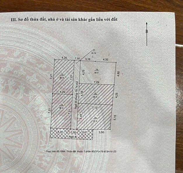 Bán nhà Lương Khánh Thiện - diện tích 36m2 6 tầng - PHÂN LÔ CÁCH MẶT PHỐ 30M - giá 9,7 tỷ