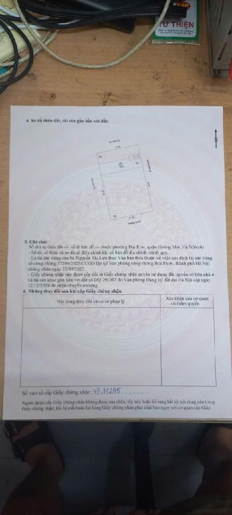 Bán nhà Kim Giang - diện tích 120m2 2 tầng - Nhà lô góc thoáng mát - giá 4,55 tỷ