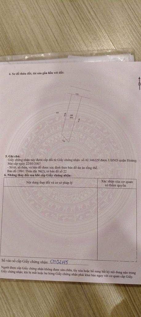 Bán nhà Định Công - diện tích 48.6m2 6 tầng - Gần phố - giá 11,8 tỷ