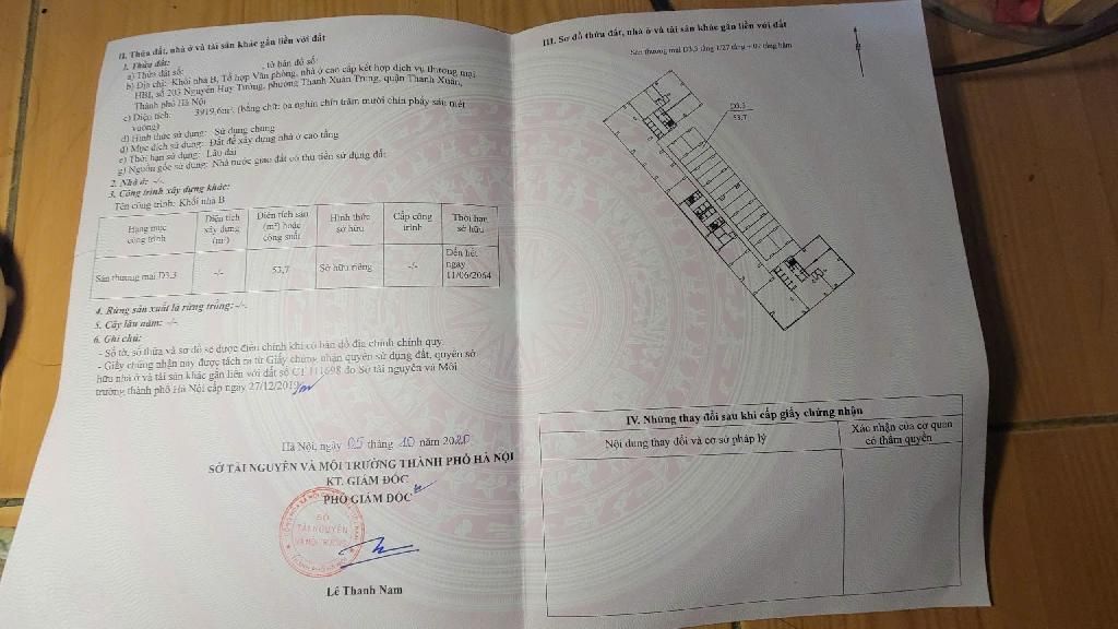 Bán nhà Nguyễn Huy Tưởng - diện tích 53.7m2 1 tầng - Sàn TM Imperial Garden - giá 5,1 tỷ