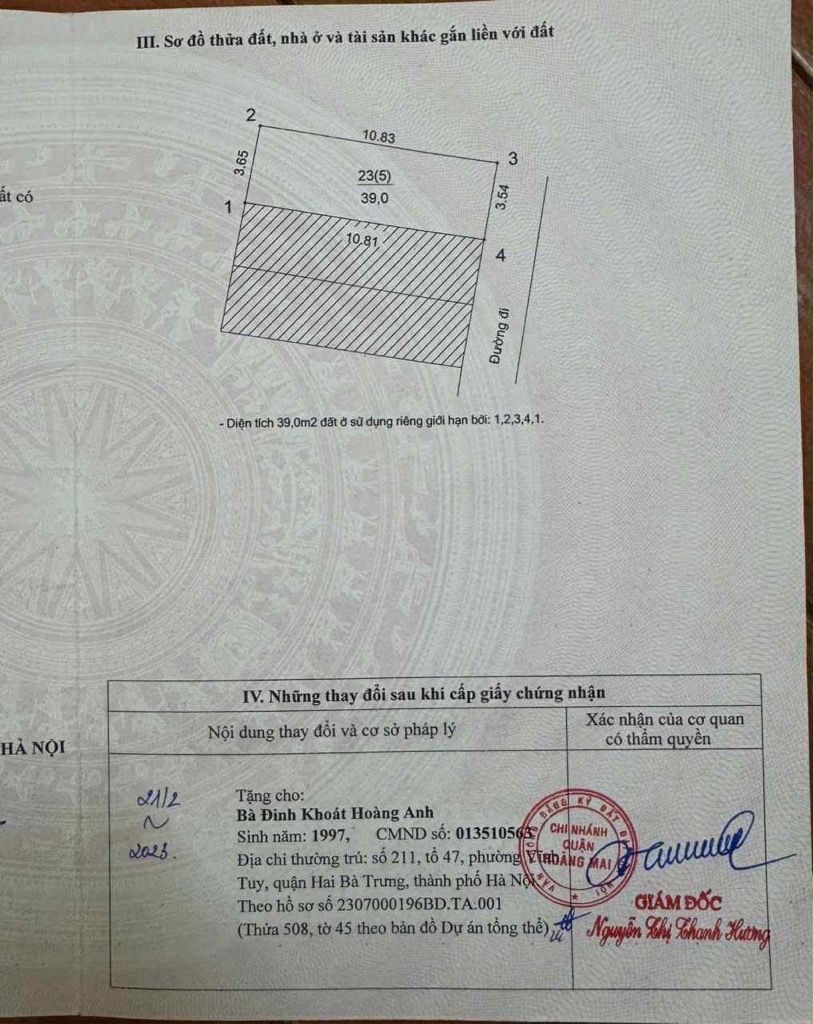 Bán nhà Thịnh Liệt - diện tích 39m2 5 tầng - ô tô đỗ cửa - giá 12,2 tỷ