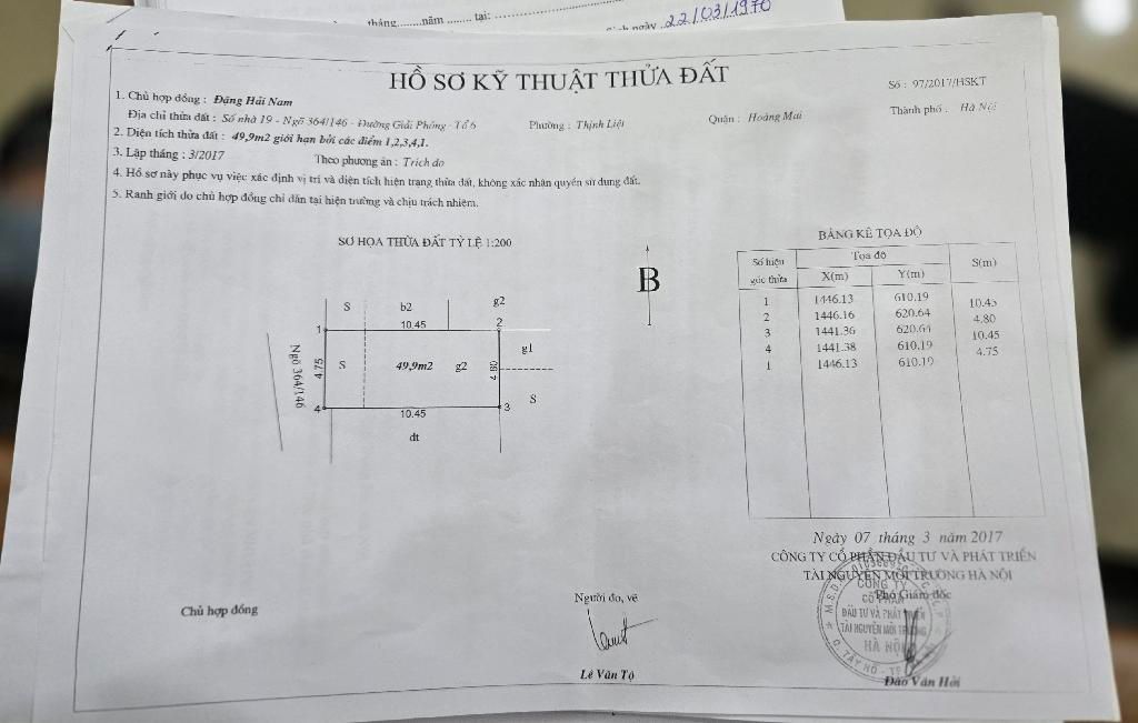 Bán nhà Giải Phóng - diện tích 49.9m2 2 tầng - Ngõ thông thoáng - giá 2,3 tỷ