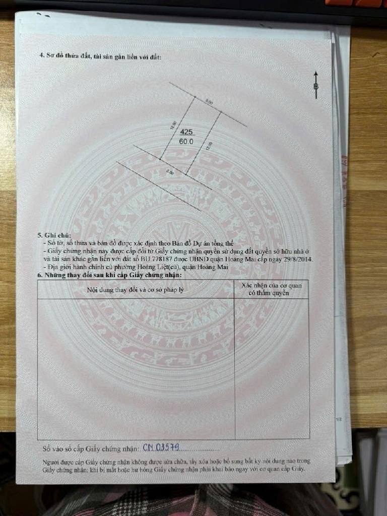 Bán nhà Tây Nam Linh Đàm - diện tích 60m2 5 tầng - ô tô tránh - giá 20,75 tỷ