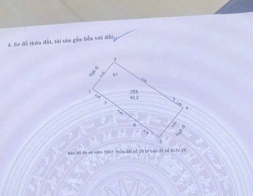 Bán nhà Minh Khai - diện tích 42,2m2 5 tầng - Ngõ thẳng tắp, 1 bước ra phố - giá 12,8 tỷ