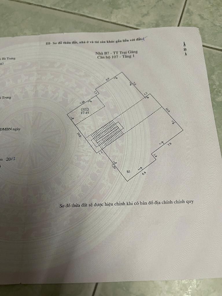Bán nhà Bạch Mai - diện tích 17,4m2 1 tầng - Sổ riêng - giá 3,6 tỷ