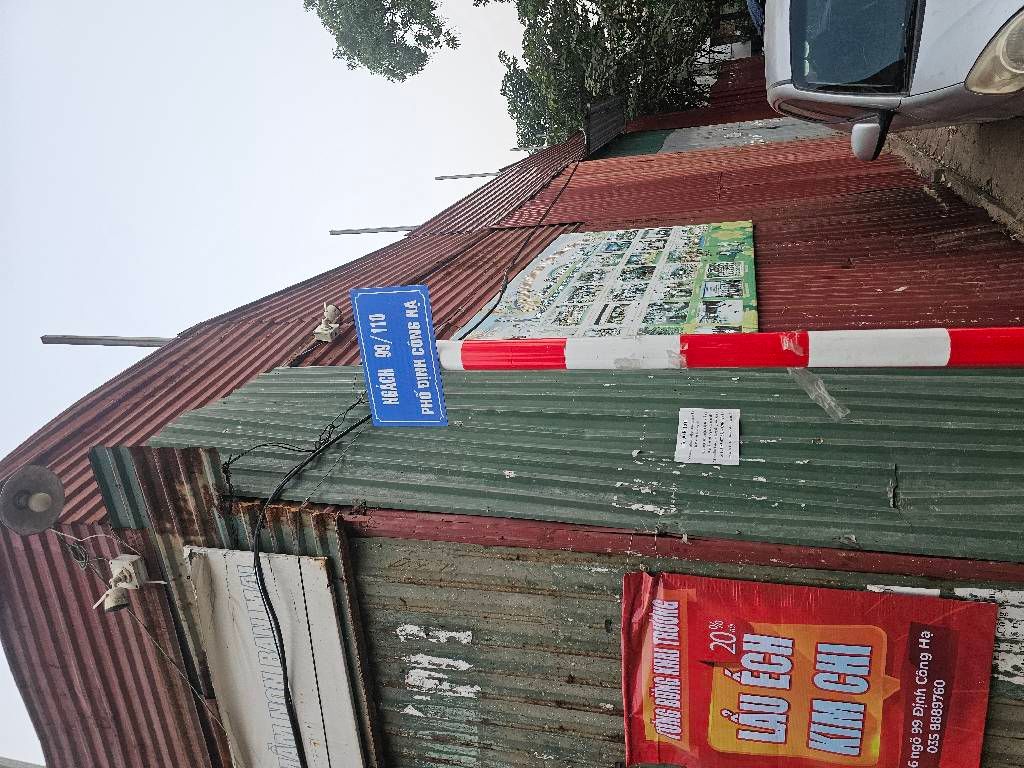 Bán nhà Định Công Hạ - diện tích 80m2 1 tầng - ô tô vào đất - giá 3,4 tỷ