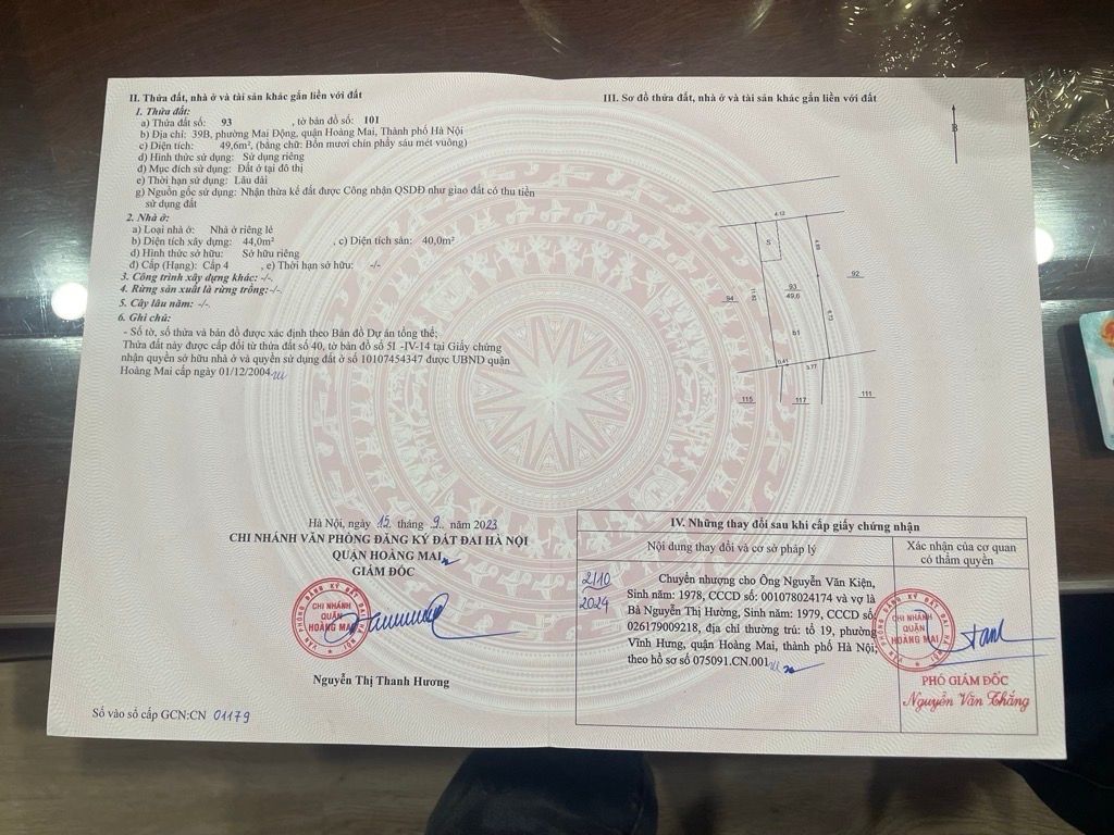 Bán nhà Lĩnh Nam - diện tích 50m2 6 tầng - Nhà mới, cho thuê 50 triệu/tháng - giá 13,5 tỷ