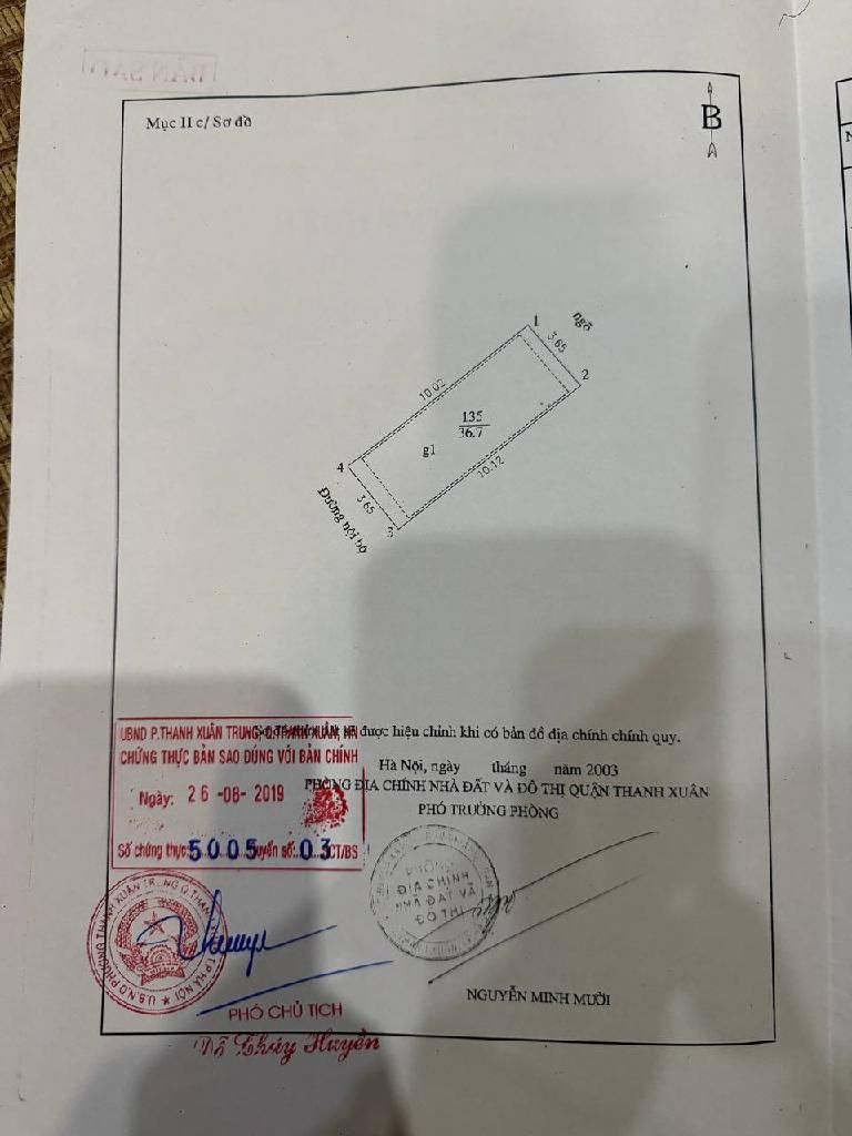 Bán nhà Hạ Đình - diện tích 36.7m2 1 tầng - Kinh doanh - giá 8,15 tỷ