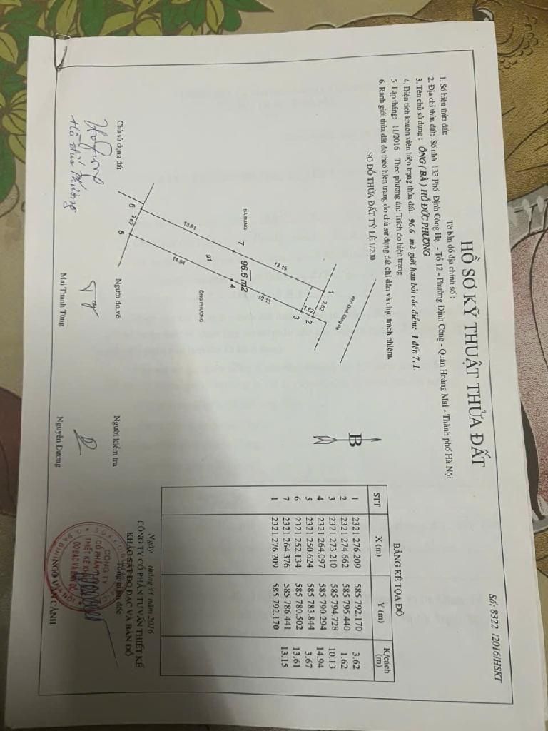 Bán nhà Định Công Hạ - diện tích 108m2 1 tầng - Ô TÔ TRÁNH - giá 3,8 tỷ