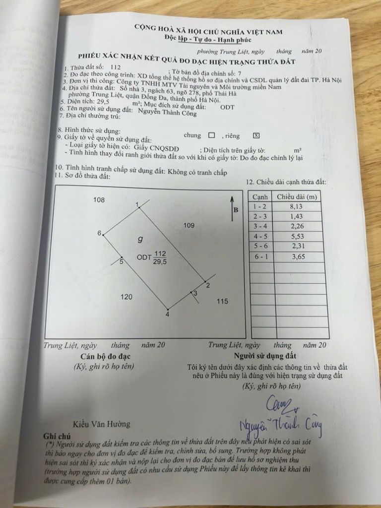 Bán nhà Thái Hà - diện tích 30m2 3 tầng - Ô tô đỗ cổng - giá 2,55 tỷ