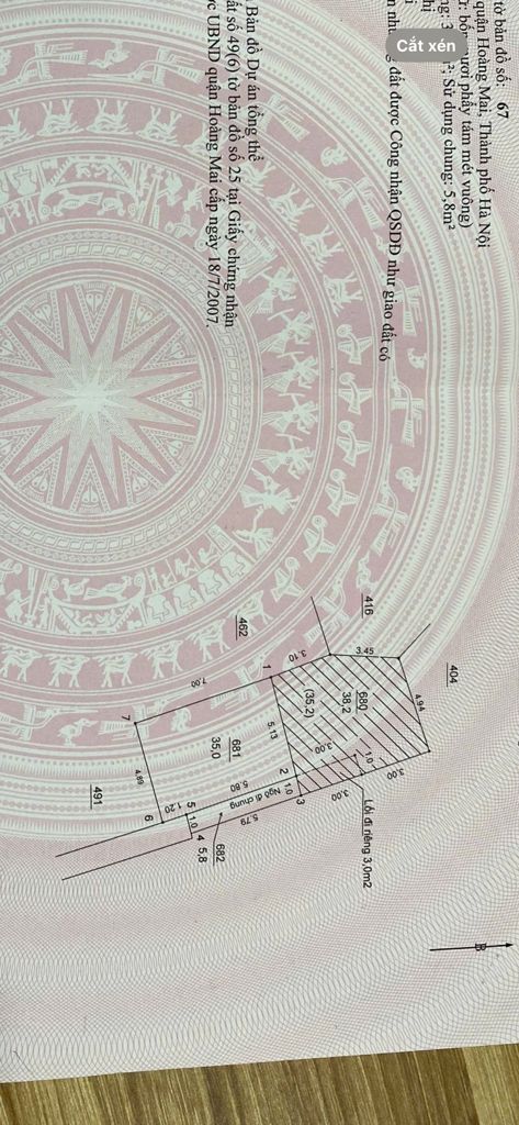 Bán nhà Tam Trinh - diện tích 35m2 5 tầng - Mặt tiền khủng - giá 8,3 tỷ