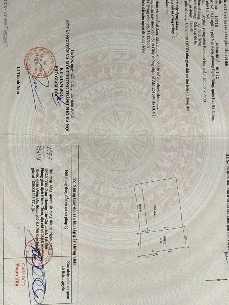 Bán nhà Vạn Kiếp - diện tích 38m2 2 tầng - 2 mặt thoáng - giá 6,5 tỷ