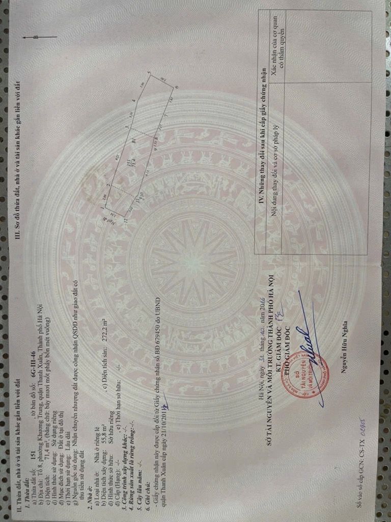 Bán nhà Khương Trung - diện tích 72m2 8 tầng - Ô TÔ ĐỖ CỔNG - giá 22,9 tỷ