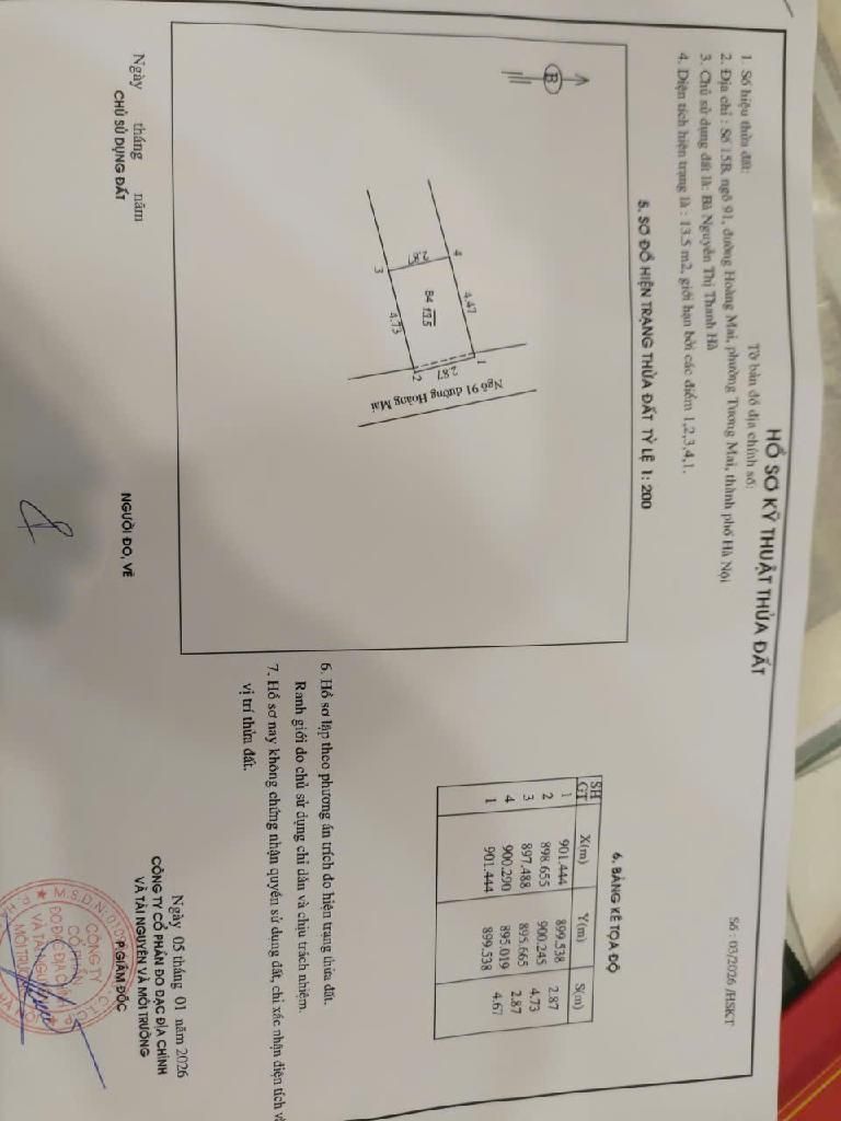 Bán nhà Hoàng Mai - diện tích 14m2 5 tầng - Mặt ngõ ba gác tránh - giá 3,18 tỷ
