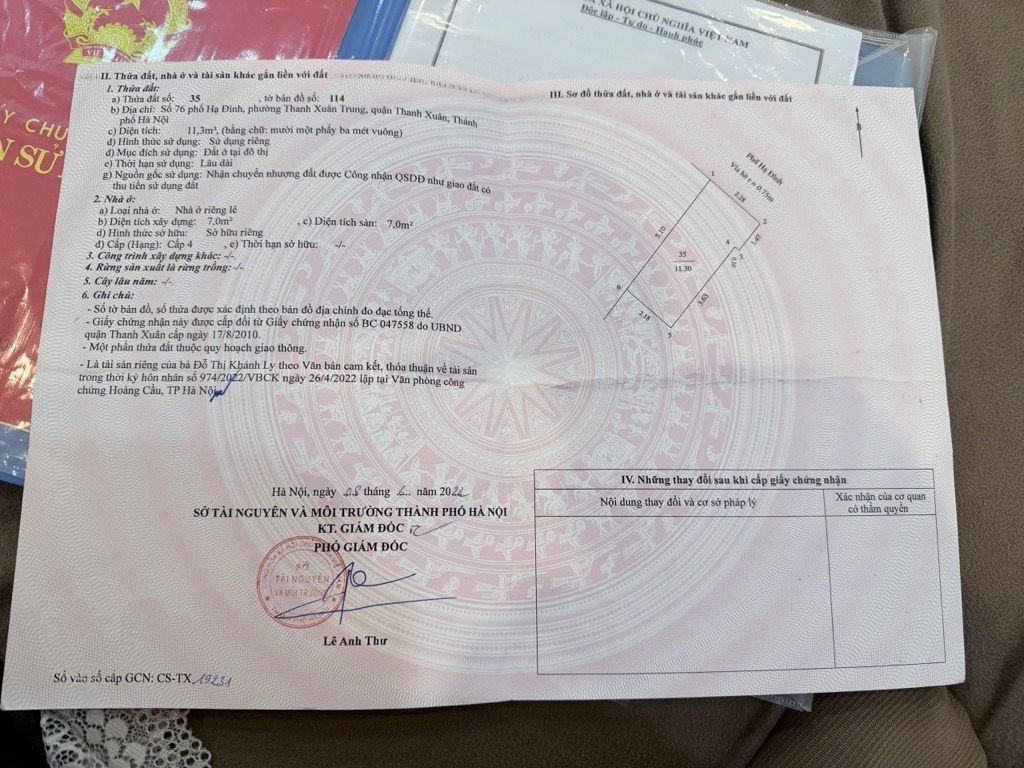 Bán nhà Hạ Đình - diện tích 11.3m2 3 tầng - Mặt phố - giá 6,5 tỷ