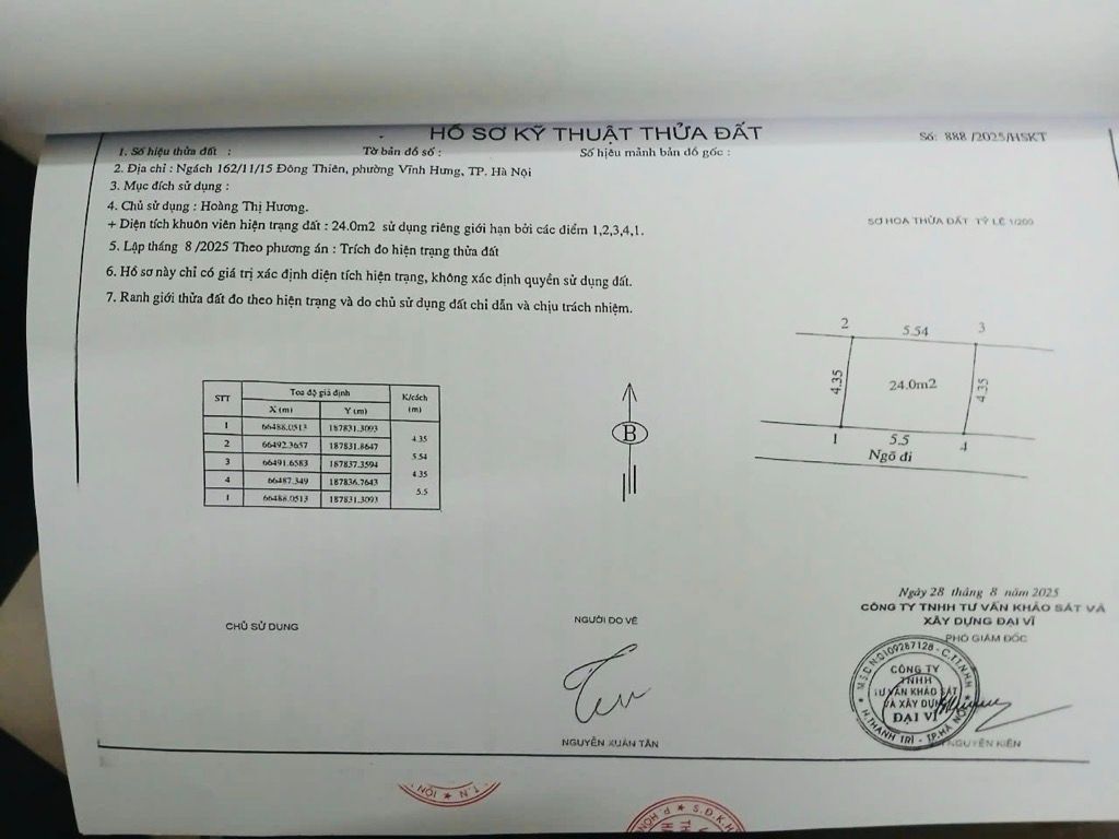 Bán nhà Đông Thiên - diện tích 24m2 3 tầng - gần ô tô - giá 3,9 tỷ