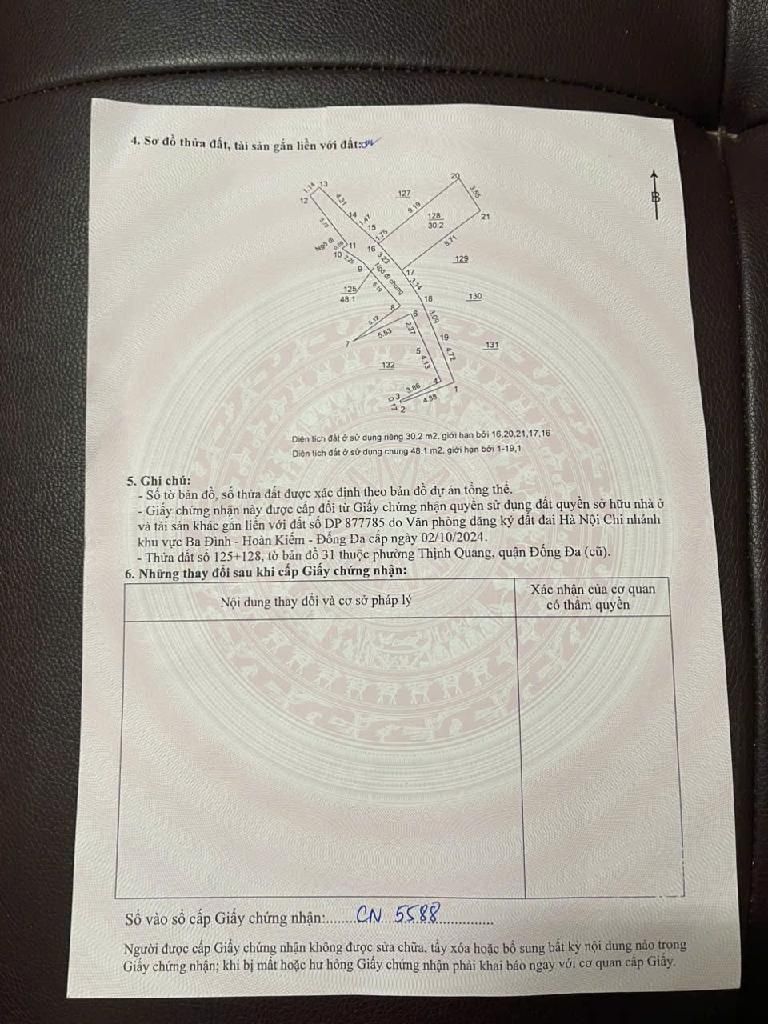 Bán nhà Thái Thịnh - diện tích 30m2 6 tầng - Ô tô đỗ dừng cách 20m - giá 9,3 tỷ