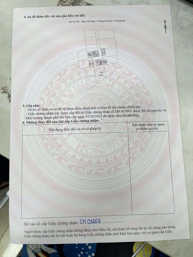 Bán nhà Trịnh Đình Cửu - diện tích 58.5m2 7 tầng - Căn hộ đẹp, đầy đủ tiện nghi - giá 5,5 tỷ