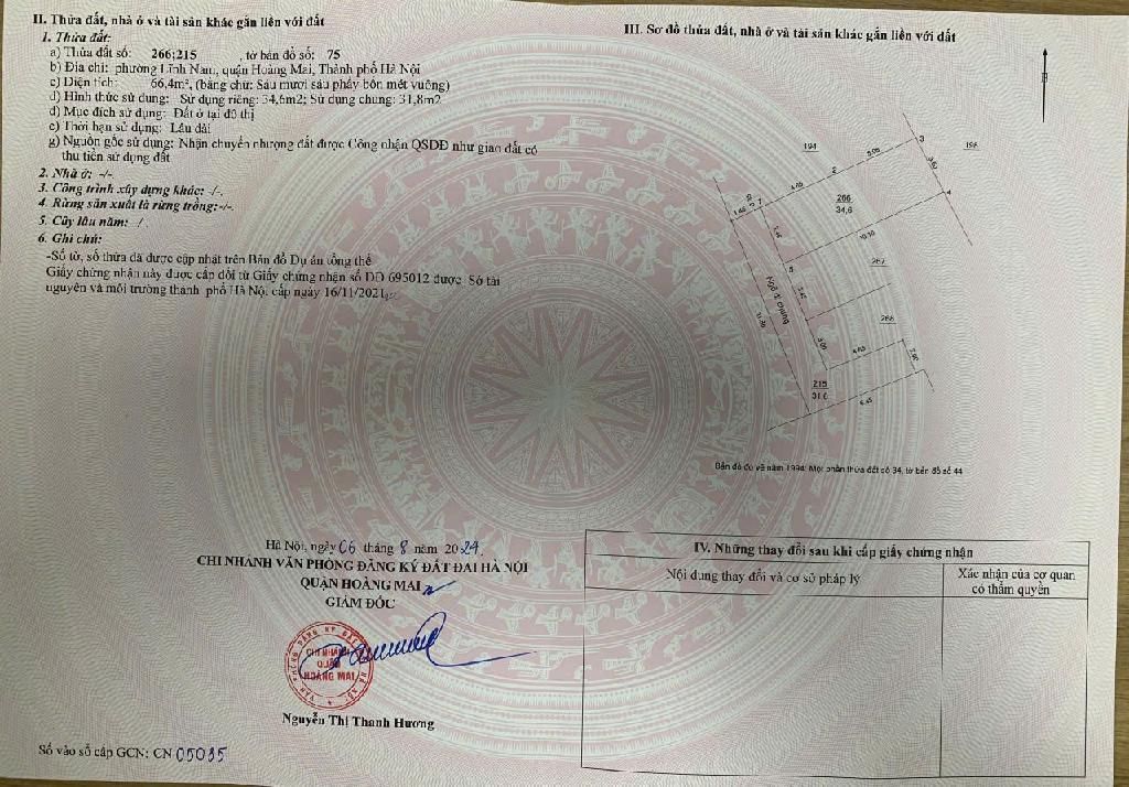 Bán nhà Thúy Lĩnh - diện tích 34.6m2 6 tầng - Ô tô đỗ cửa - giá 6,9 tỷ