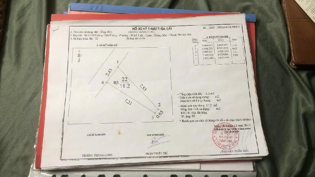 Bán nhà Giải Phóng - diện tích 11m2 4 tầng - Mặt phố - giá 2,5 tỷ