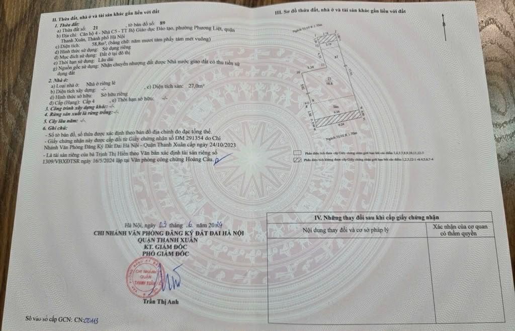 Bán nhà Phan Đình Giót - diện tích 68m2 6 tầng - ô tô tránh - giá 18 tỷ