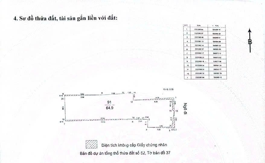Bán nhà Mạc Thị Bưởi - diện tích 65m2 1 tầng - Ô tô đỗ cửa - giá 12,5 tỷ