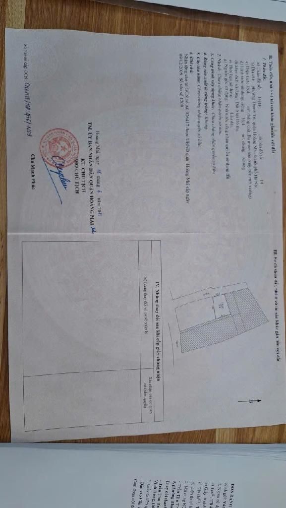 Bán nhà Vĩnh Hưng - diện tích 36.4m2 4 tầng - Ngõ 670 Nguyễn Khoái - giá 7,6 tỷ