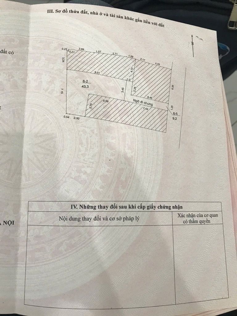 Bán nhà Trương Định - diện tích 43,3m2 5 tầng - Gần ô tô - giá 9,5 tỷ