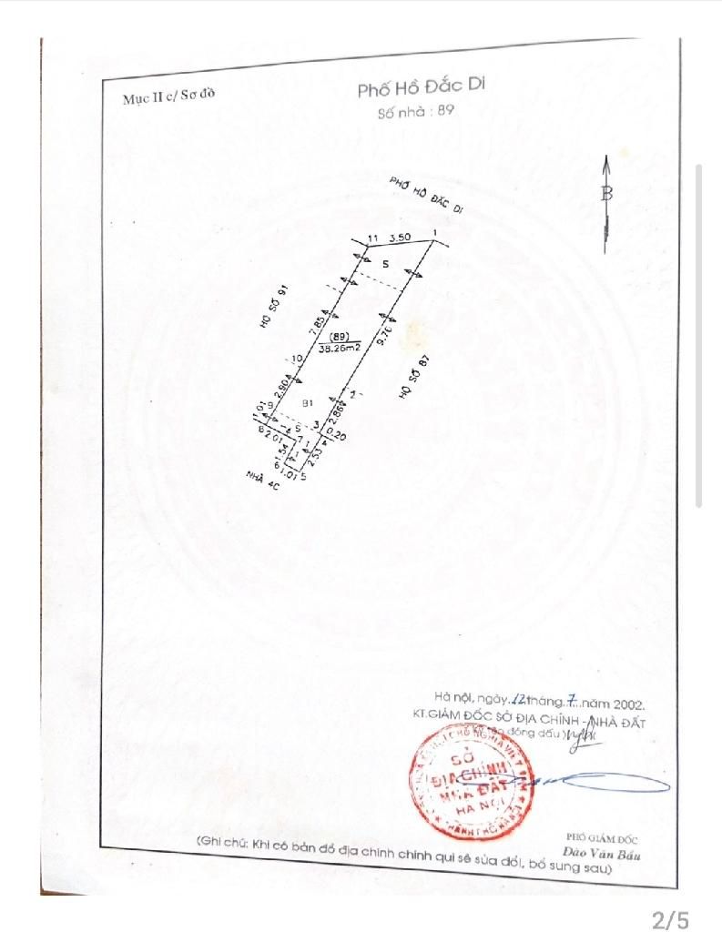 Bán nhà Hồ Đắc Di - diện tích 38,3m2 5 tầng - Mặt phố - giá 20 tỷ