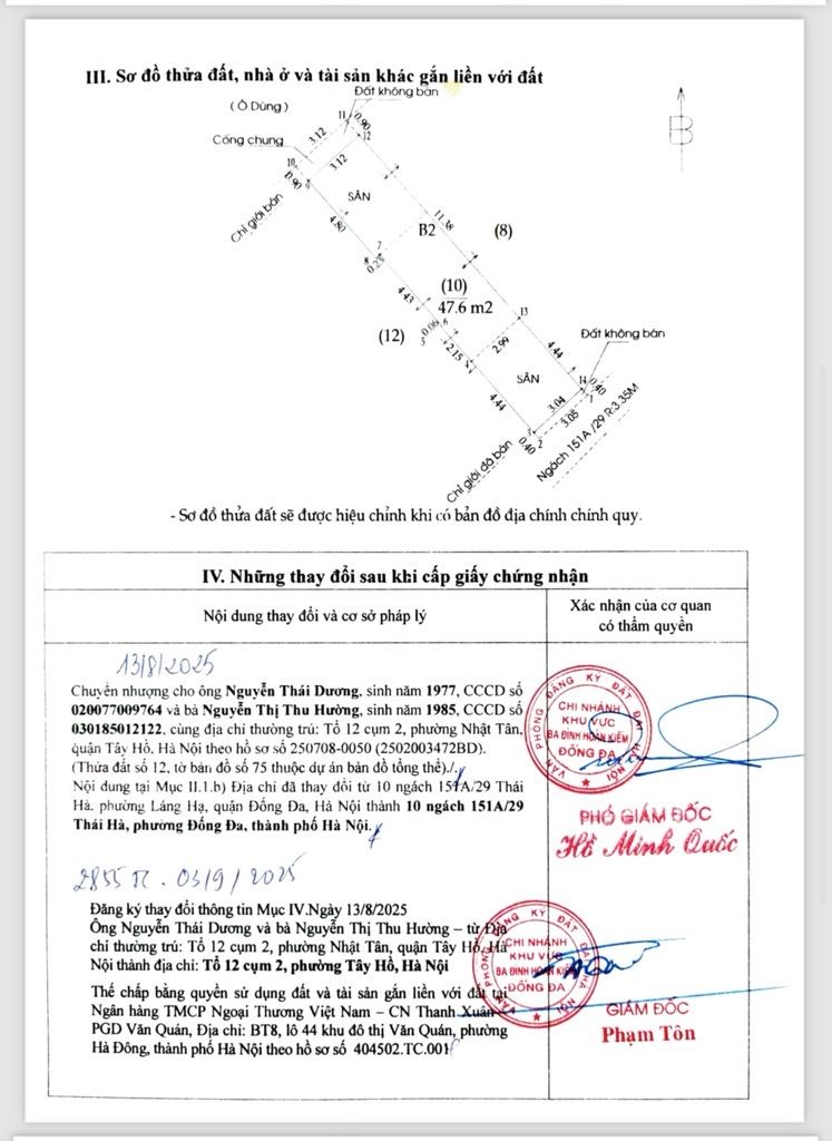 Bán nhà Thái Hà - diện tích 47.6m2 7 tầng - Ô tô chỉ cách vài bước chân - giá 21 tỷ