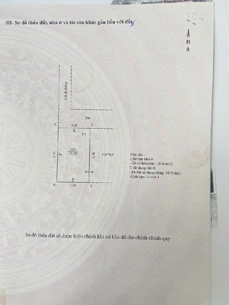 Bán nhà Bạch Đằng - diện tích 19,5m2 1 tầng - C4 có gác xép - giá 4,3 tỷ