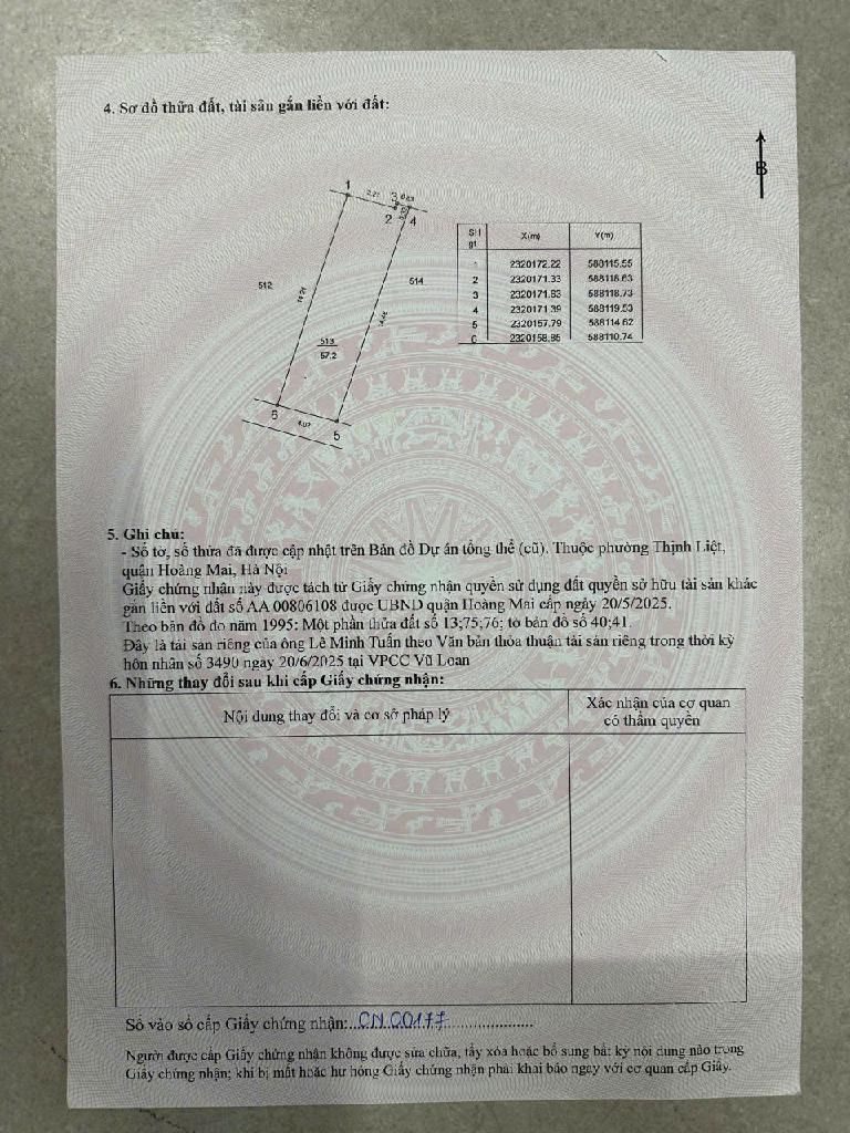 Bán nhà Thịnh Liệt - diện tích 57.2m2 6 tầng - Thang máy, gara ô tô - giá 18,8 tỷ