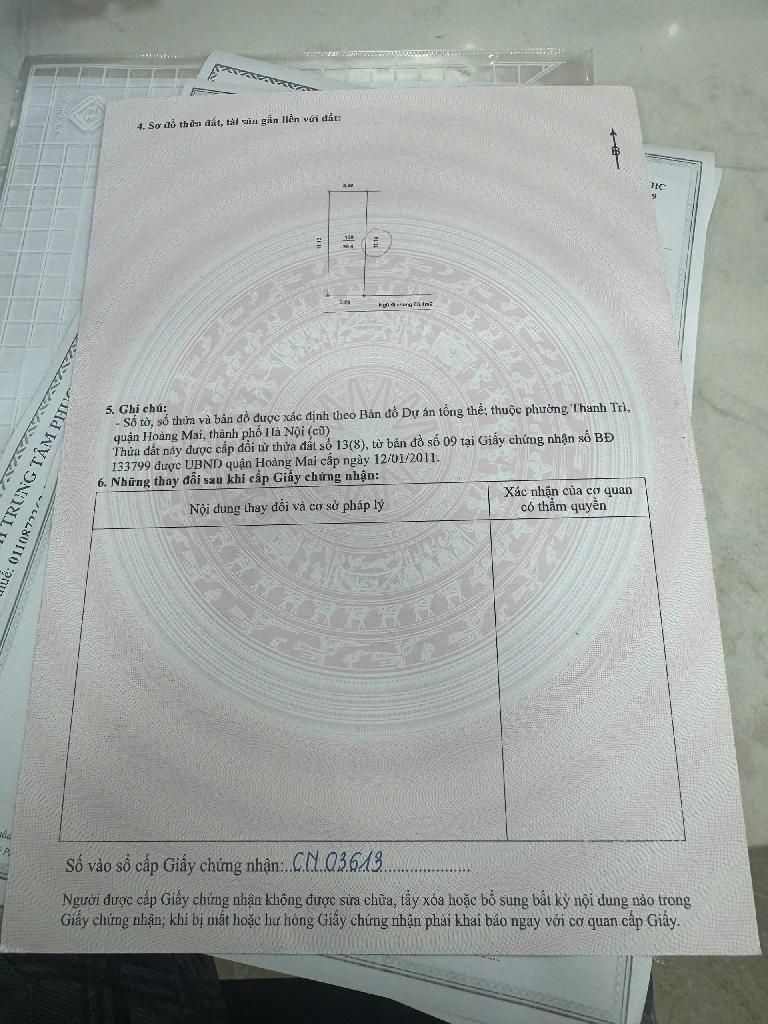 Bán nhà Nguyễn Khoái - diện tích 36.4m2 5 tầng - ngõ to - giá 6,5 tỷ