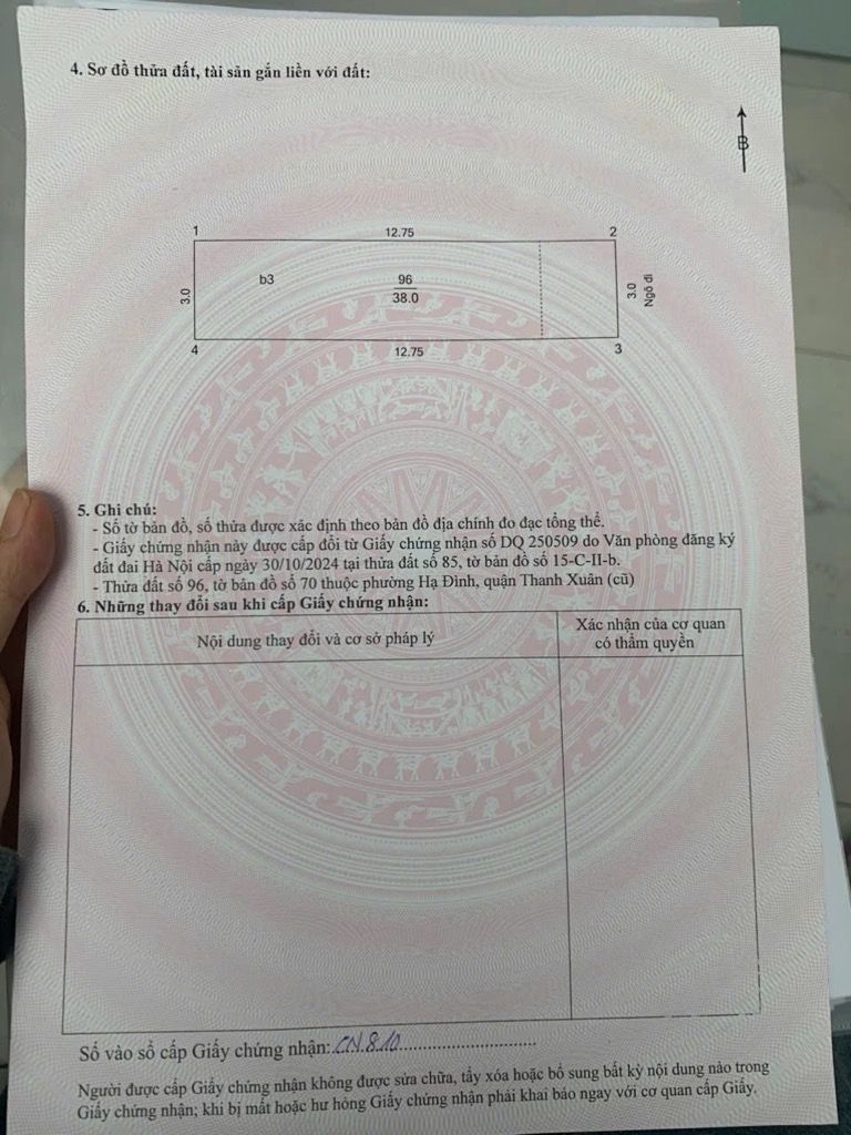 Bán nhà Khương đình - diện tích 39m2 6 tầng - Sổ đỏ chính chủ - giá 9,9 tỷ