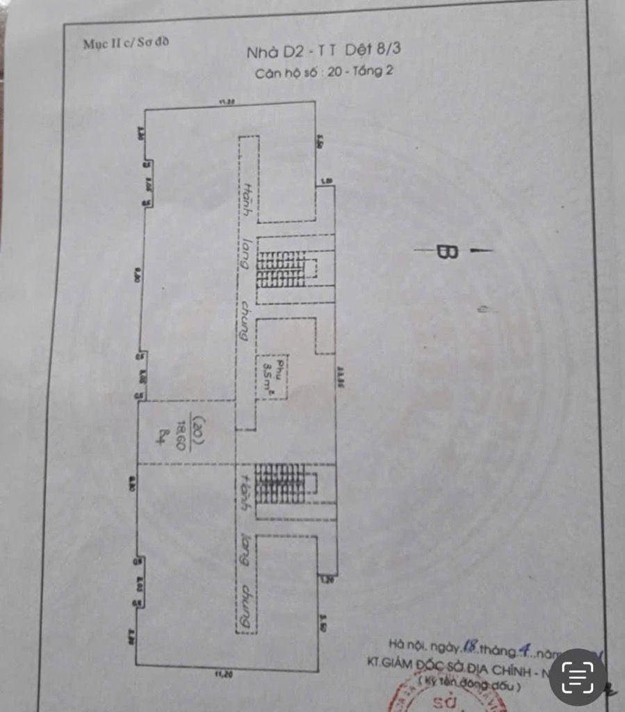 Bán nhà Phố 8/3 - diện tích 60m2 1 tầng - Ô tô đỗ chân cầu thang - giá 3,5 tỷ
