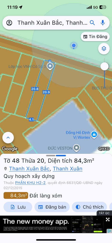 Bán nhà Nguyễn Quý Đức - diện tích 85m2 6 tầng - Mặt ngõ ô tô thông - giá 23,2 tỷ