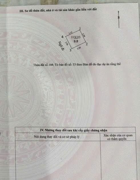 Bán nhà Bạch Đằng - diện tích 15m2 4 tầng - Ngõ thông sang phân lô Đầm Trấu - giá 2,95 tỷ