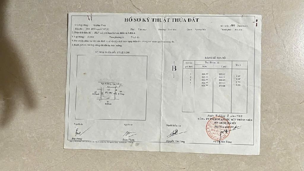 Bán nhà Tân Mai - diện tích 15,1m2 4 tầng - Ô tô tránh - giá 2,5 tỷ
