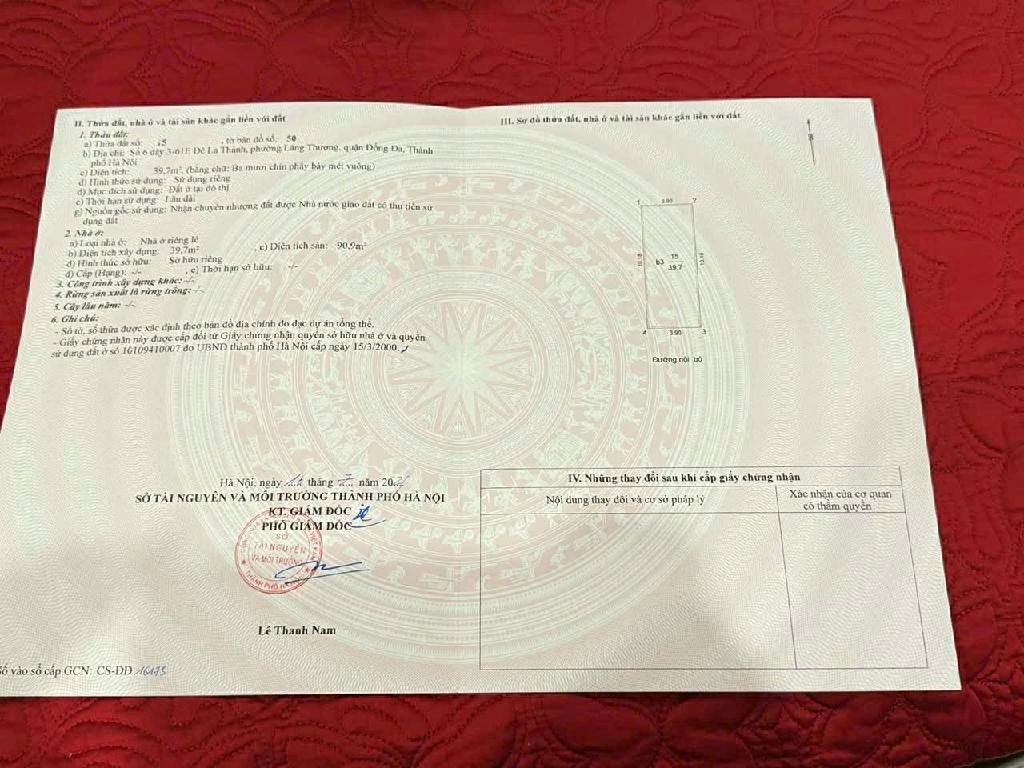 Bán nhà Nguyễn Chí Thanh - diện tích 45m2 5 tầng - Ô TÔ 7 CHỖ VÀO NHÀ - giá 19,9 tỷ