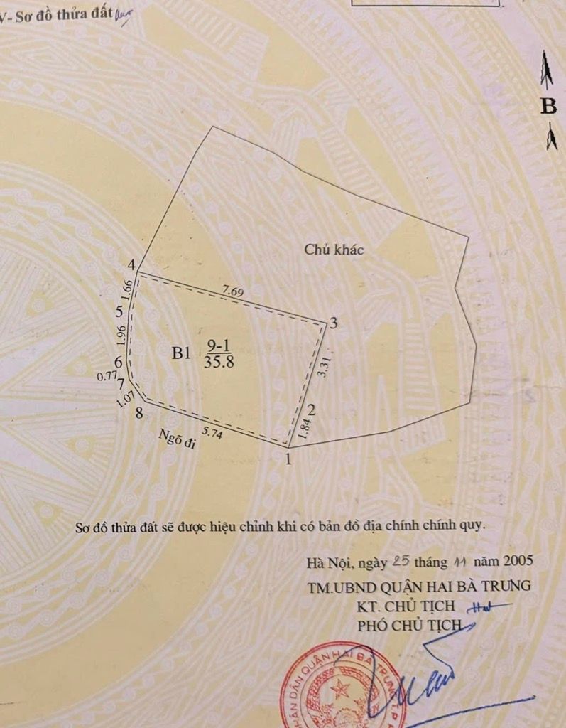 Bán nhà Đê Trần Khát Chân - diện tích 35.8m2 3 tầng - Ô TÔ - giá 13,5 tỷ
