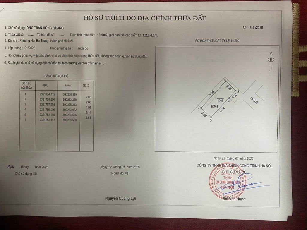 Bán nhà Lò Đúc - diện tích 19m2 4 tầng - Lô góc, thoáng sáng - giá 4,35 tỷ