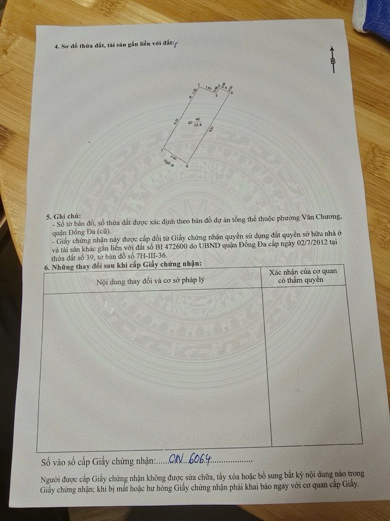 Bán nhà Ngõ Văn Chương - diện tích 22.8m2 4 tầng - Ô tô đỗ cửa - giá 8,3 tỷ