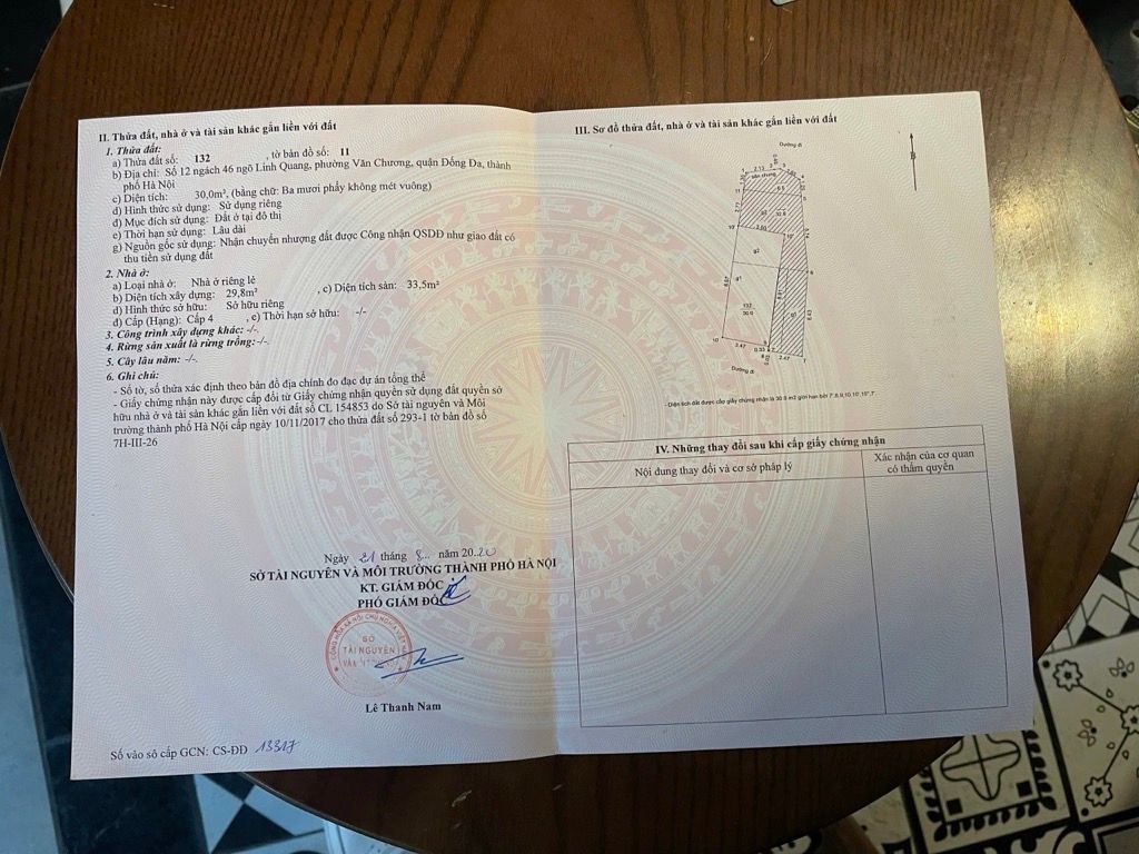 Bán nhà Linh Quang - diện tích 30m2 5 tầng - Ô tô vào nhà - giá 15,8 tỷ